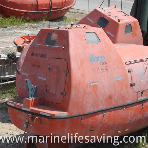 Second Hand Marine Equipment Solas Lifeboat with Davit China Manufacturer